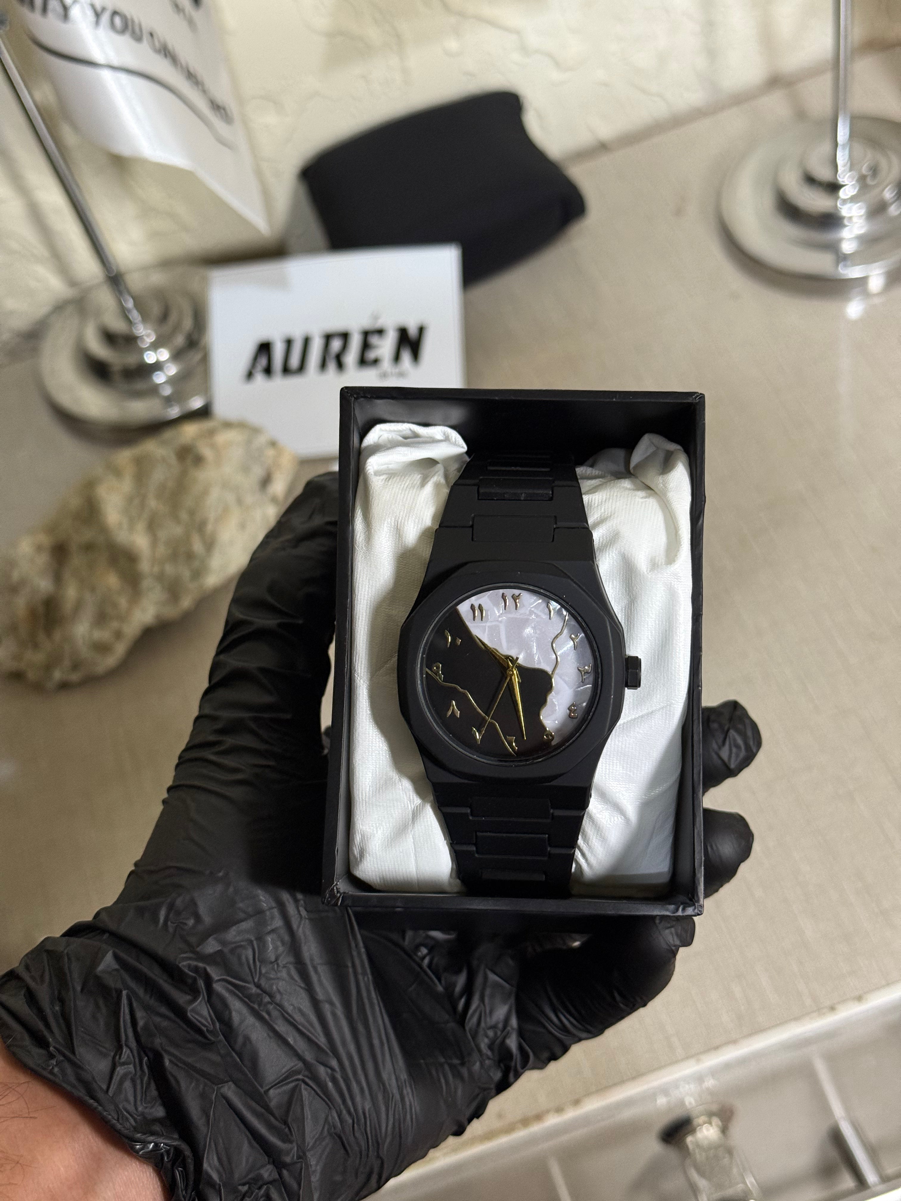 Aura Two tone Watch