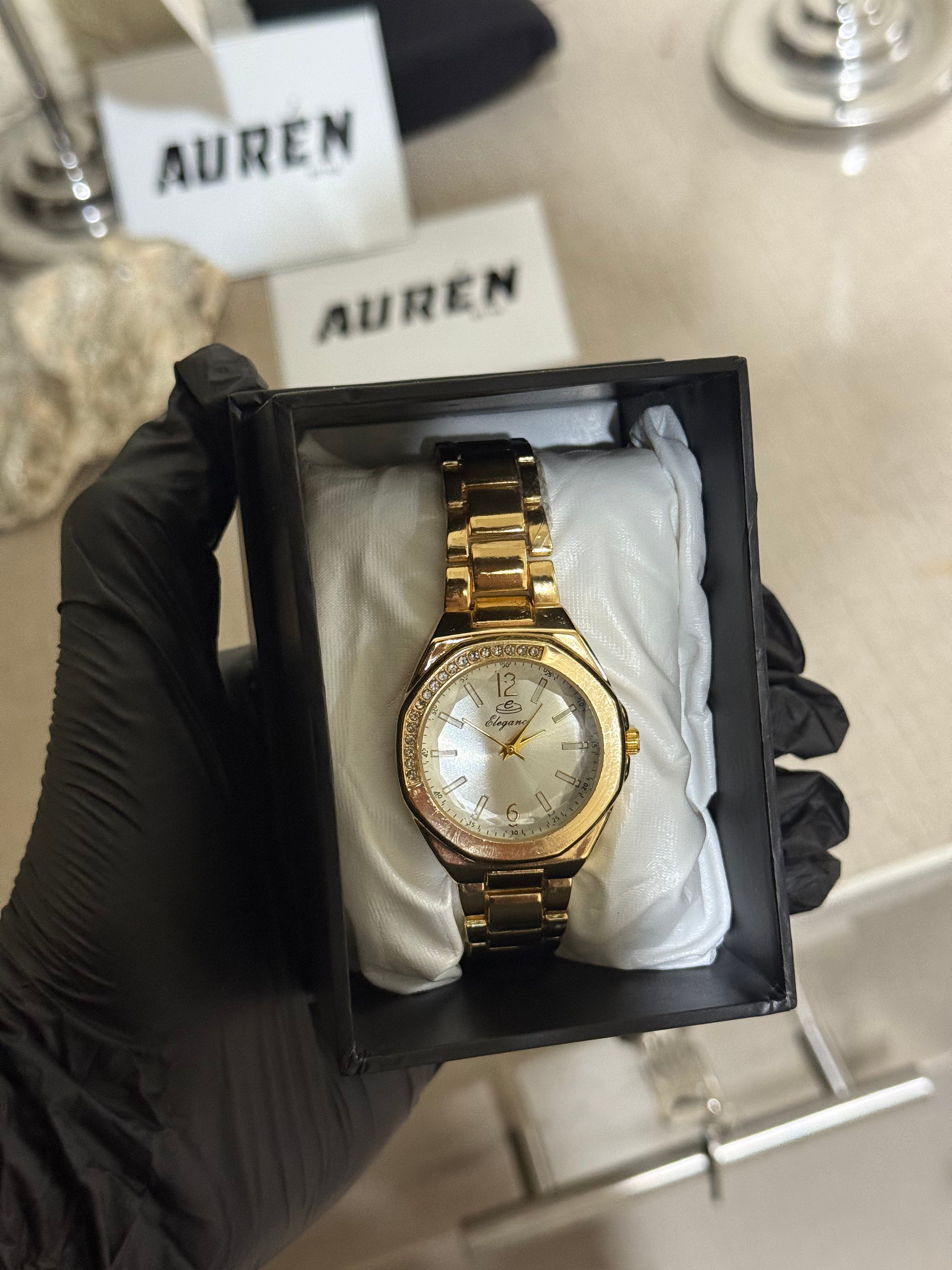 Elegance Gold Stone model ladies watch