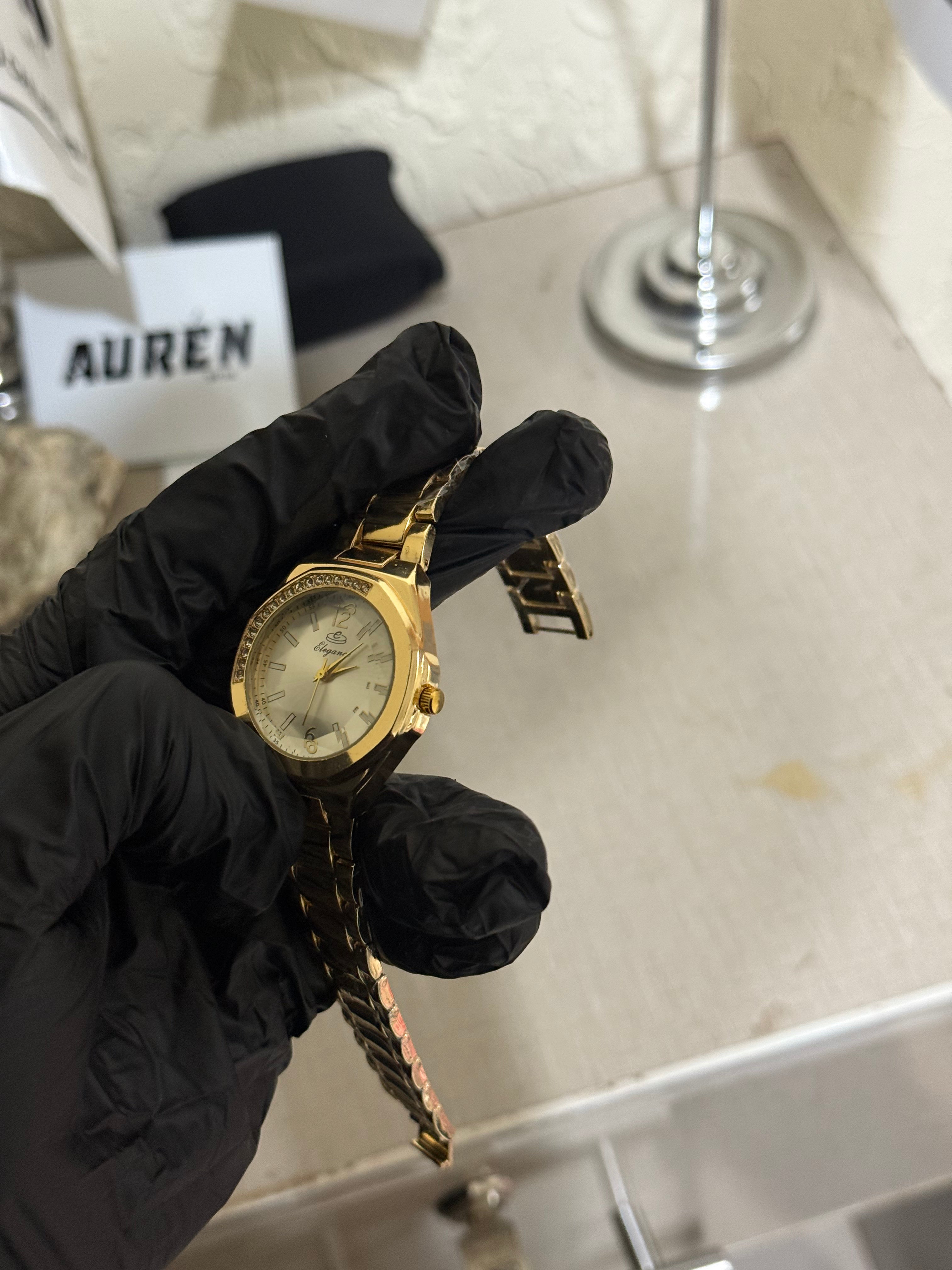 Elegance Gold Stone model ladies watch