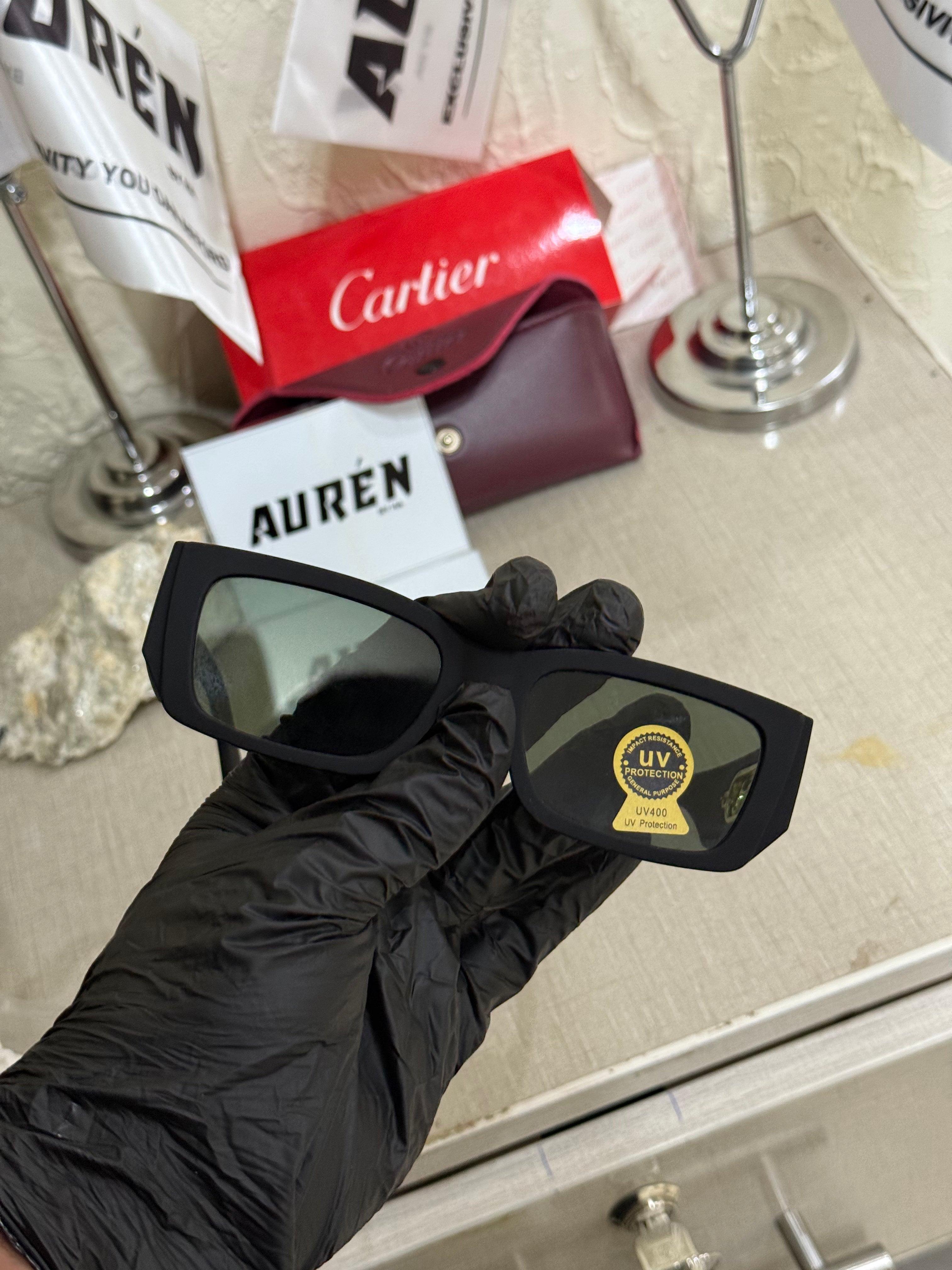 Cartier Matte Black Sunglasses