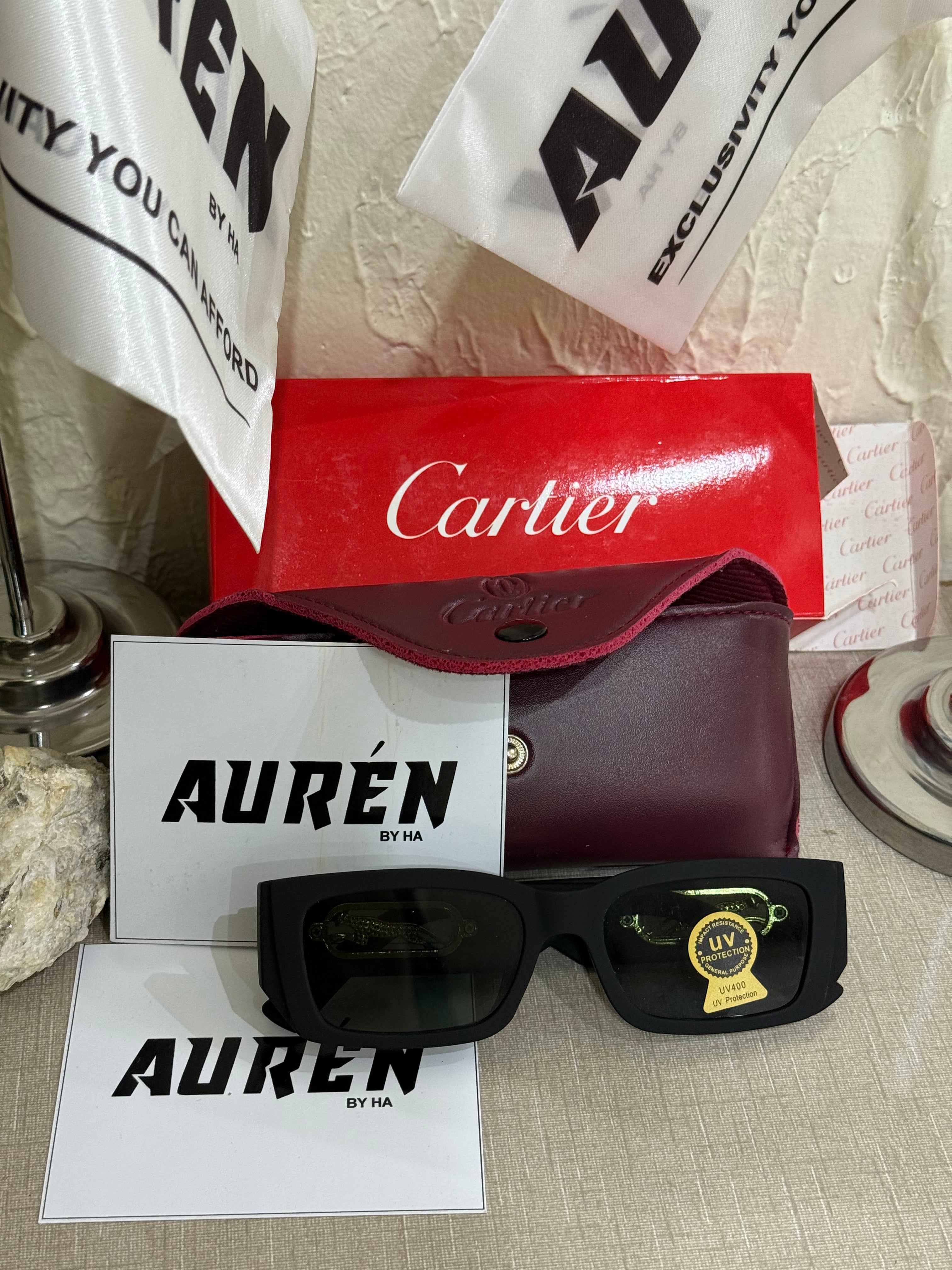Cartier Matte Black Sunglasses