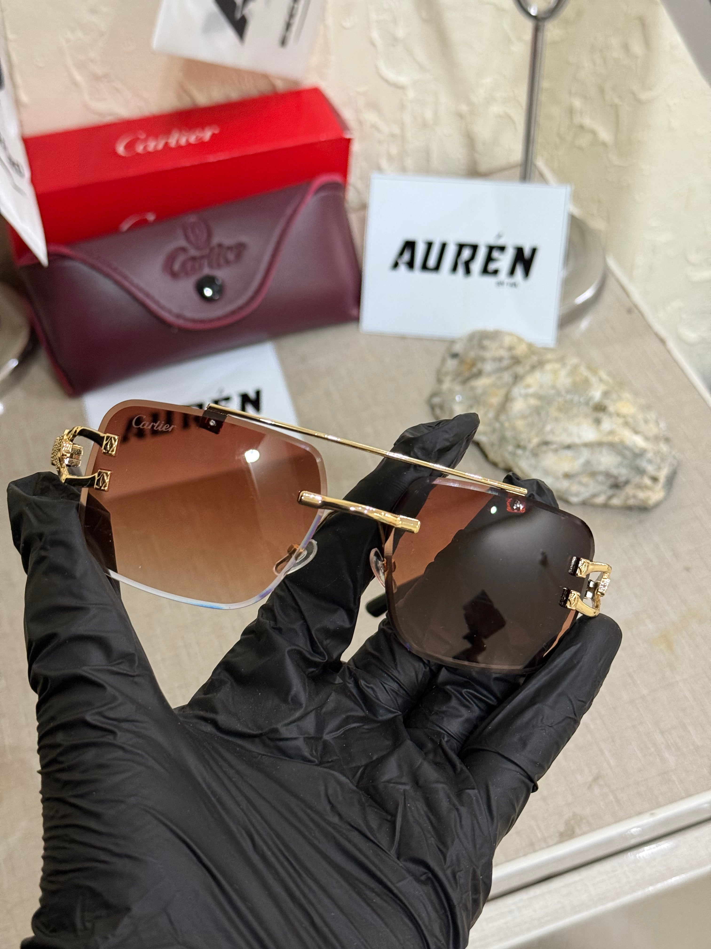 Cartier Rimless Santos screw design